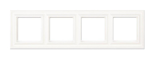Рамка 4 поста, серия Eco Profi Deco, цвет белый