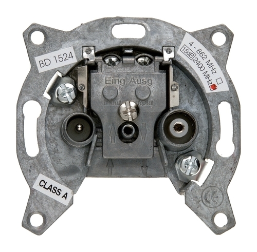 Механизм розетки TV-FM-SAT Berker коллекции Berker, проходная