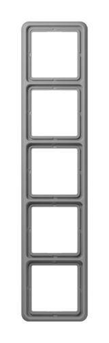 Рамка 5 постов JUNG CD 500, серый