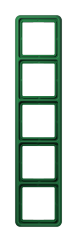 Рамка 5 постов JUNG CD, зеленый