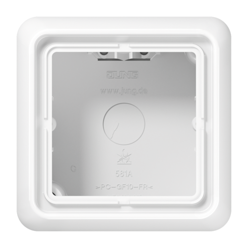 CD500 Коробка 1-ная для накладного монтажа,бел.