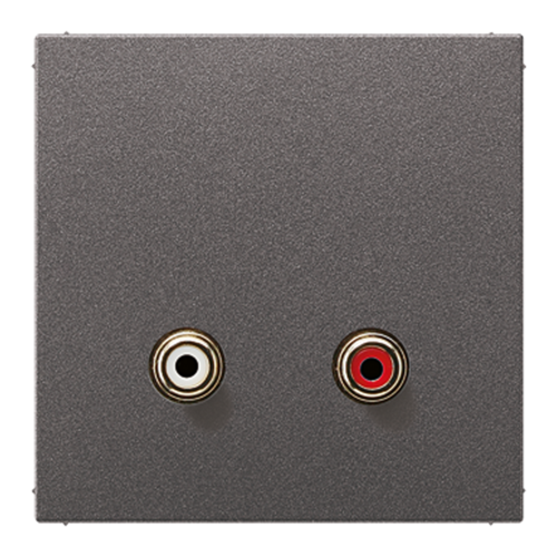 JUNG Накладка для розетки 2x Cinch Audio (RCA)