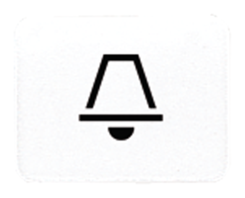 JUNG CD 500/CD plus Белая Линза с символом ЗВОНОК для клавиши с окошком