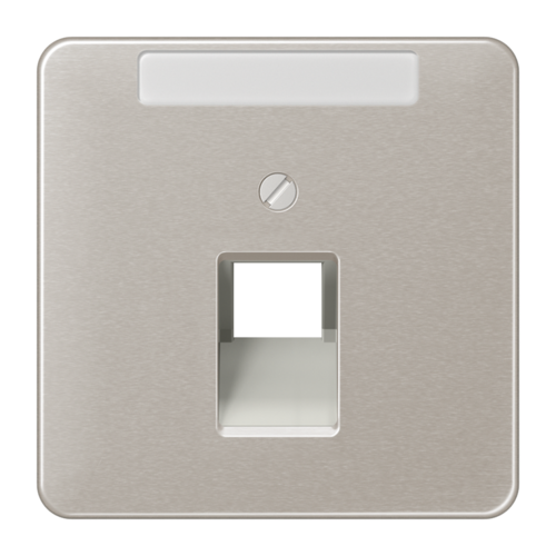 JUNG CD 500/CD plus Платина Накладка 1-ой наклонной ТЛФ/комп розетки с полем для надписи