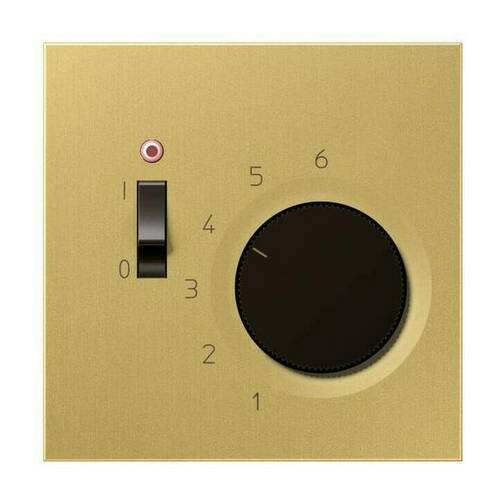 Терморегулятор Jung LS METAL, механический, латунь, TRME241C