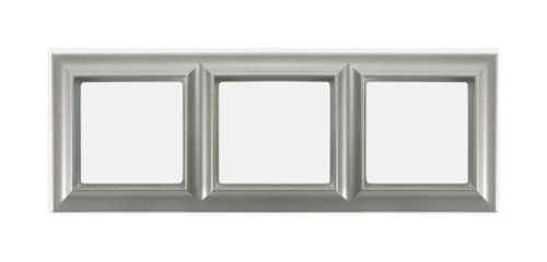 Рамка 3-поста; Eco Profi  Standart; термопласт; алюминий