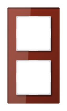 Рамка 2 поста JUNG A CREATION, красный