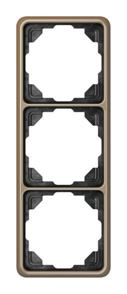Рамка 3 поста JUNG CD 500, бронзовый