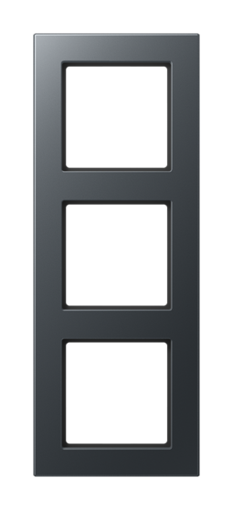 Рамка 3 поста JUNG A 550, антрацит матовый