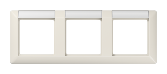 Рамка 3 поста JUNG AS 500, горизонтальная, слоновая кость