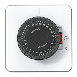 JUNG CD 500/CD plus Белый Таймер поворотный суточный с электроприводом (шаг программы 30 мин)