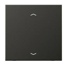 Накладка на жалюзийный выключатель Jung LS METAL, антрацит, AL1700PAN