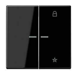 Накладка на жалюзийный выключатель Jung LS 990, черный, LS1701SW